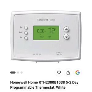 Honeywell Home 5-2 Day Programmable Thermostat with Digital Backlit Display